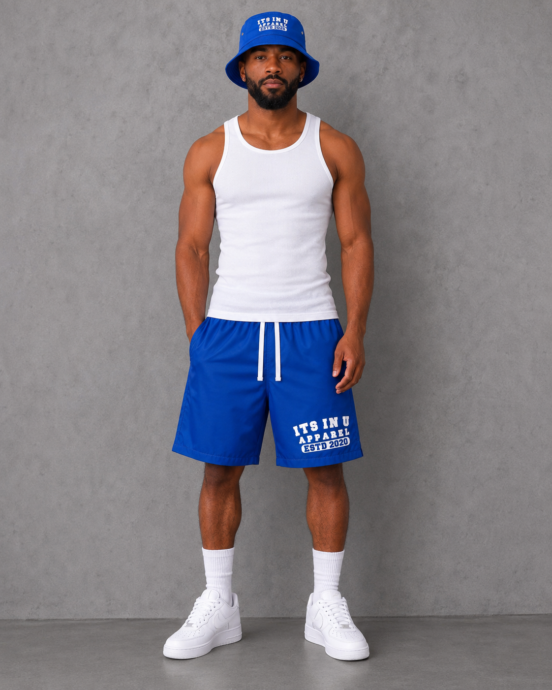 Its In U Apparel Bucket Hat (Blue)