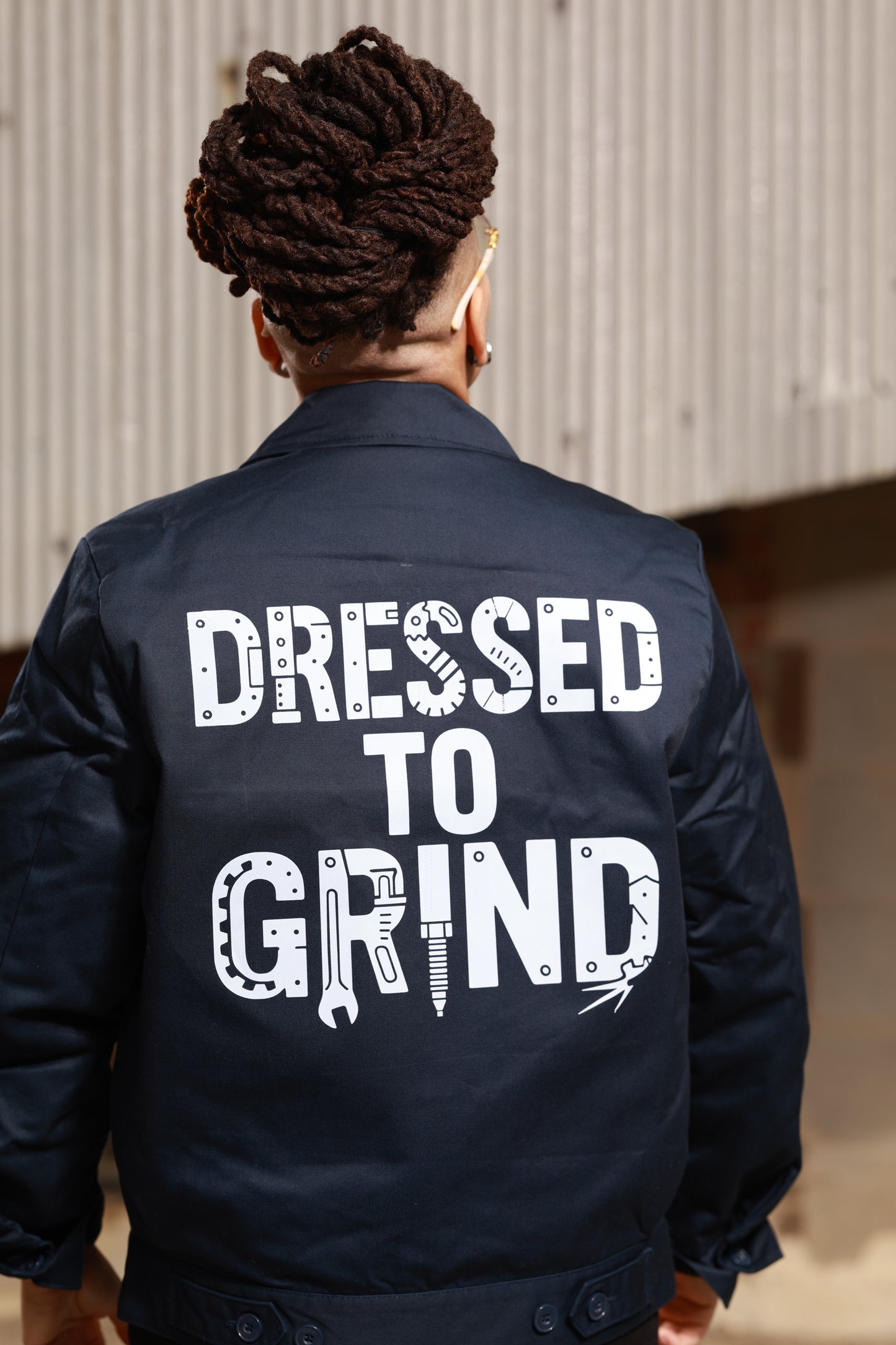“Dressed to Grind” Workers Jacket (Navy) [Limited]