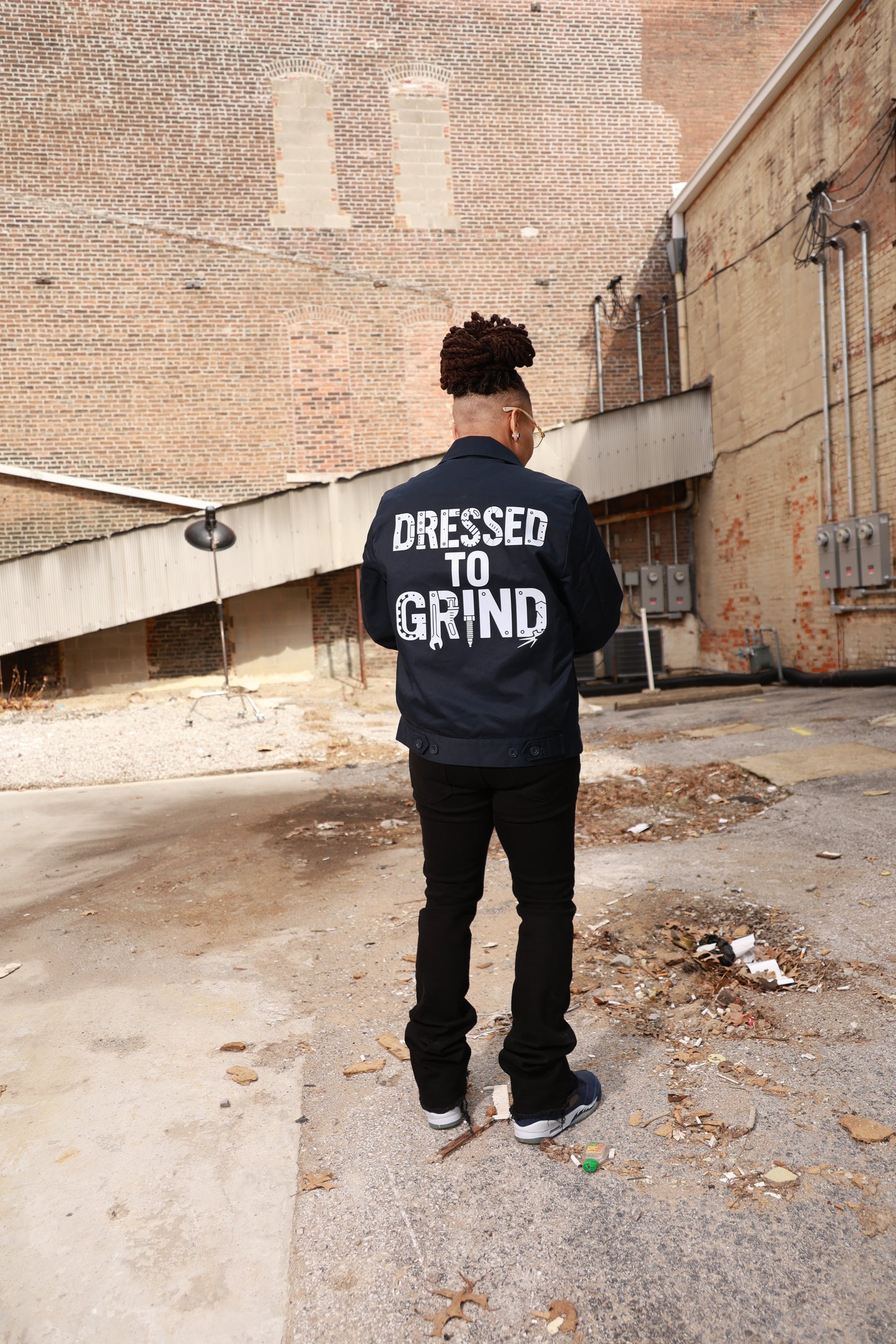 “Dressed to Grind” Workers Jacket (Navy) [Limited]