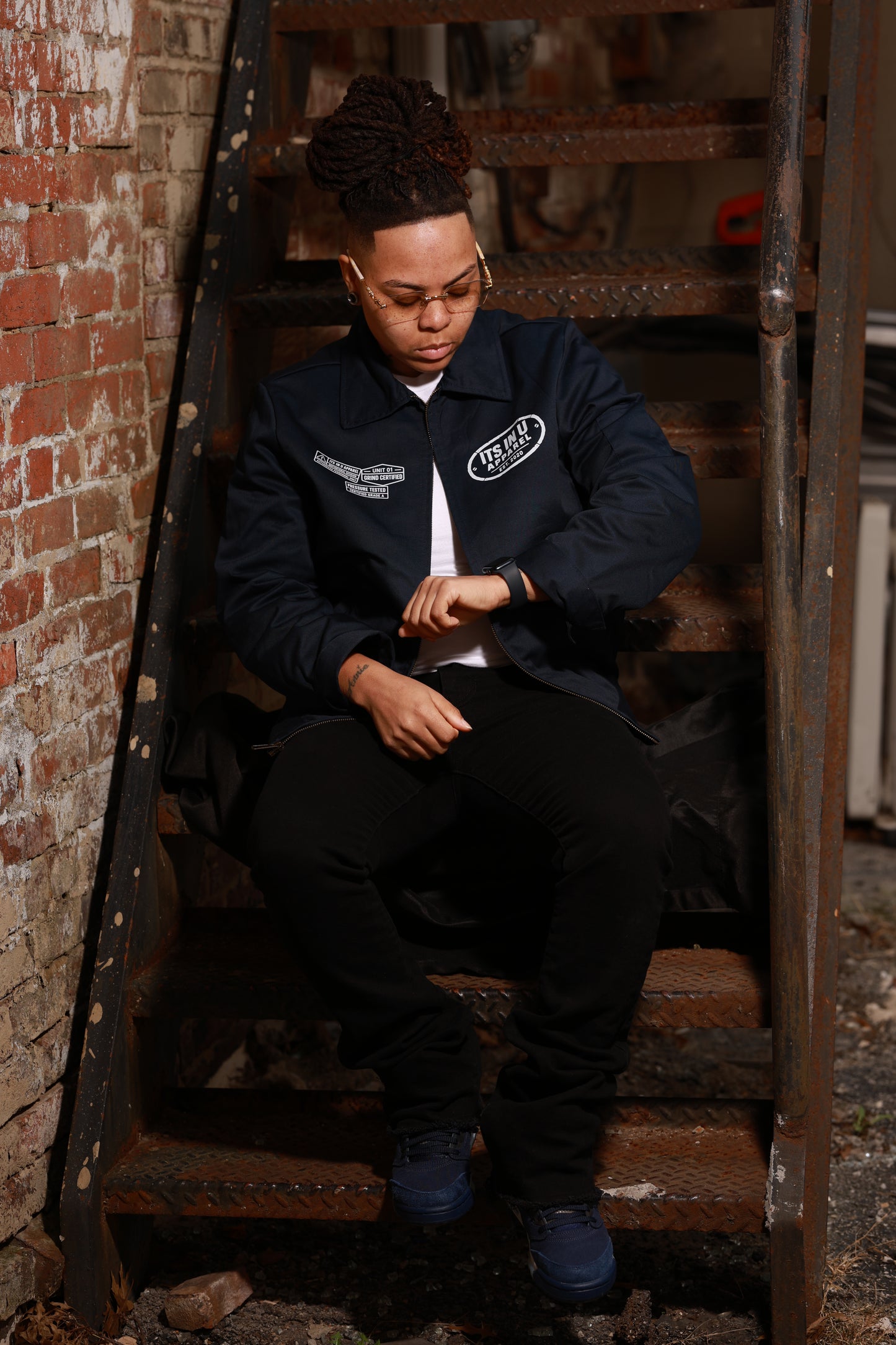 “Dressed to Grind” Workers Jacket (Navy) [Limited]