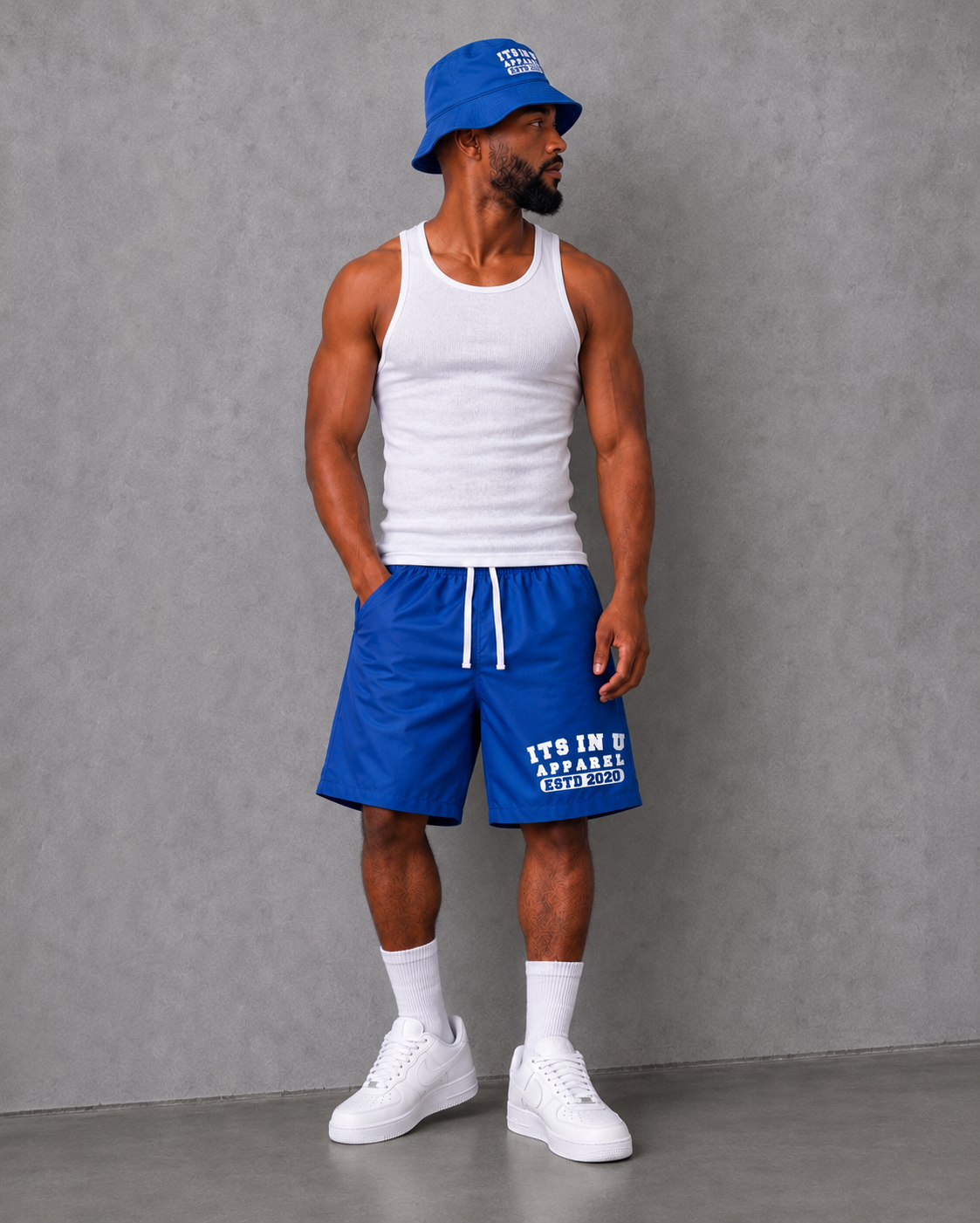 Its In U Apparel Bucket Hat (Blue)