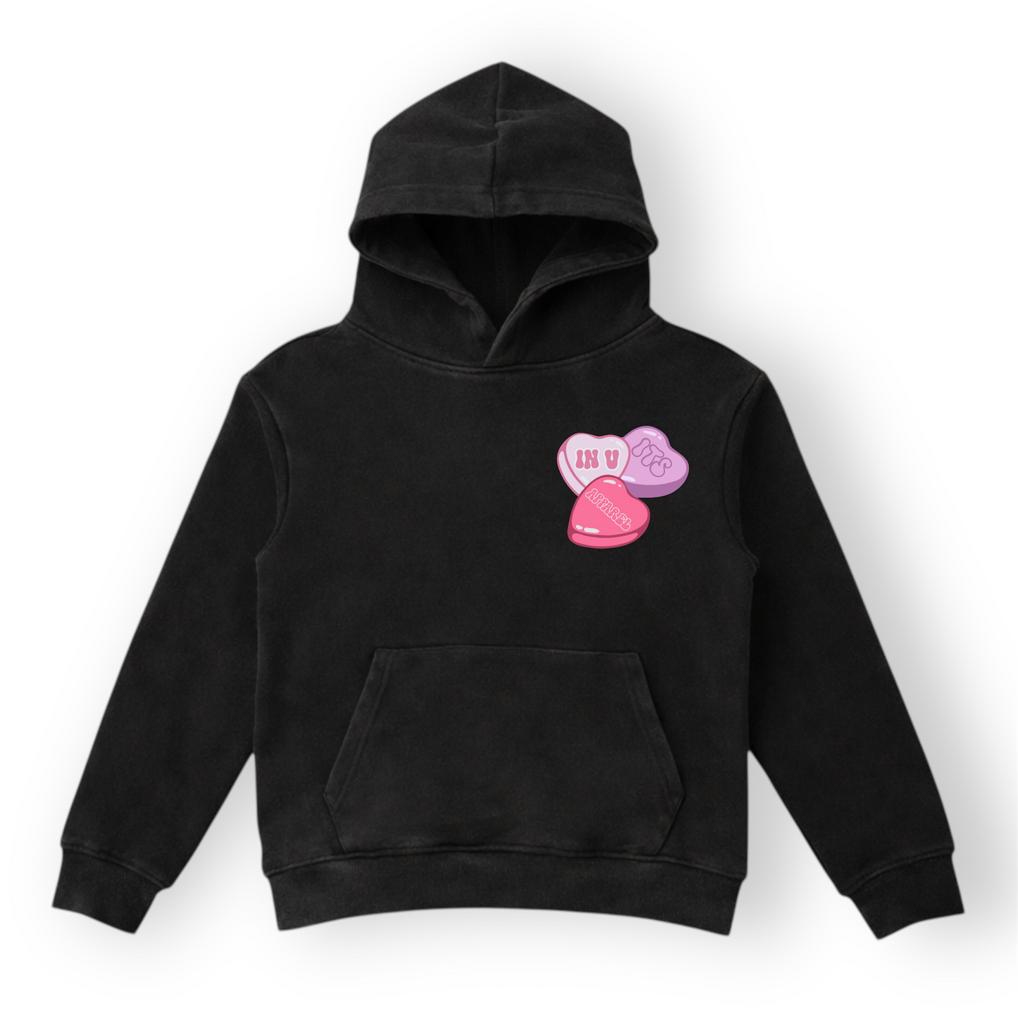 Its All Love Hoodie Big Kids (Black)