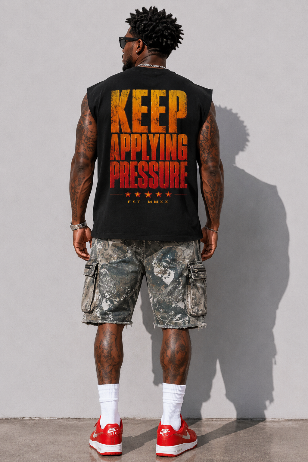 Keep Applying Pressure Sleeveless T-Shirt