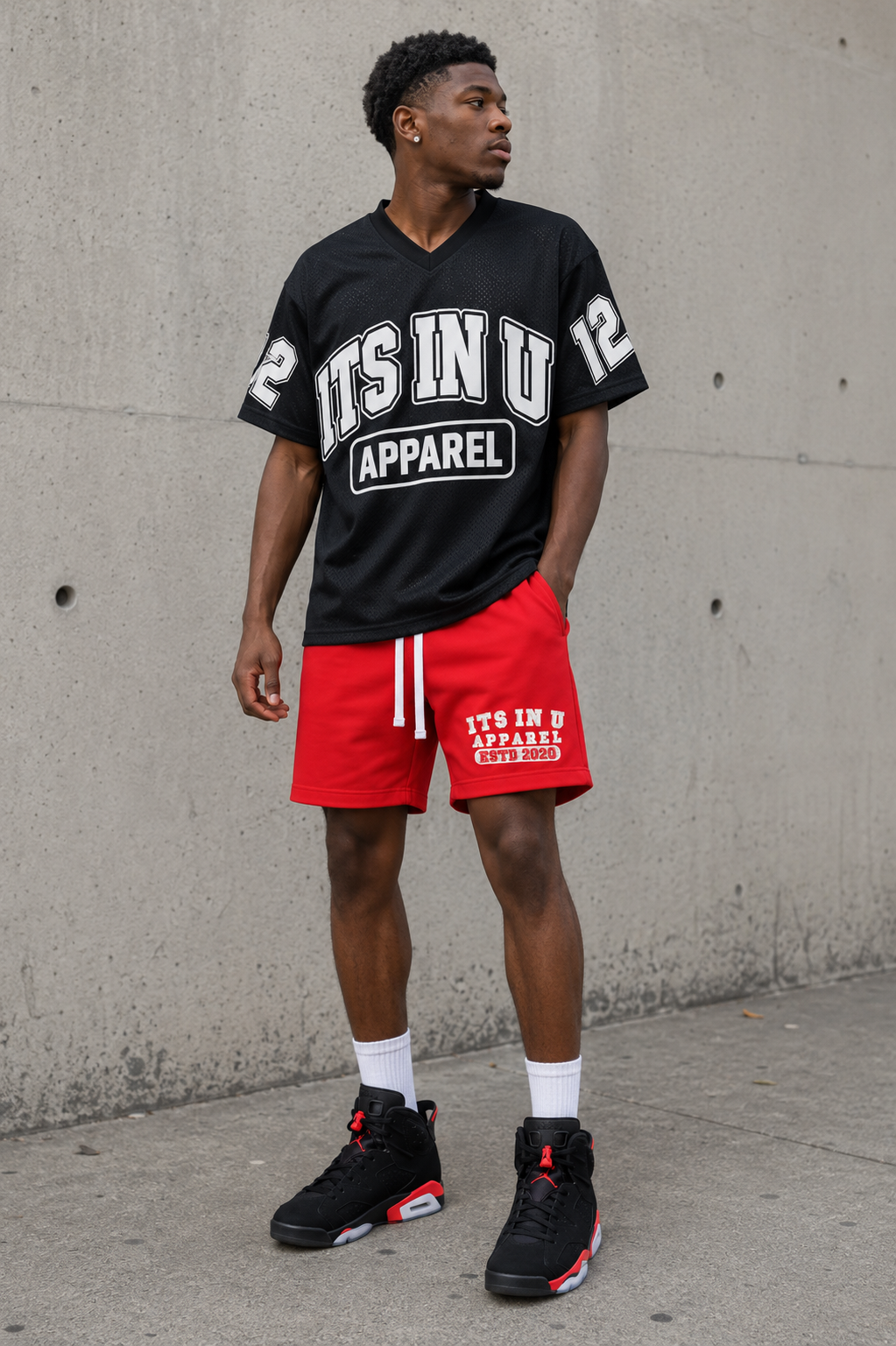 Varsity Boxy Jersey (Black)